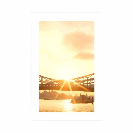 PLAKAT S PASPARTUOM TOWER BRIDGE U LONDONU - GRADOVI - PLAKATI