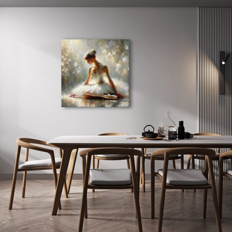 OBRAZ BALETKA VE SNOVÉM KLIDU - OBRAZY ŽENY - OBRAZY