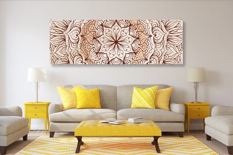 SLIKA ABSTRAKTNA ETNIČNA MANDALA - SLIKE FENG SHUI - SLIKE