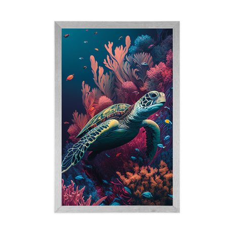 POSTER – TARTARUGA SURREALISTA - MONDO SOMMERSO - POSTER
