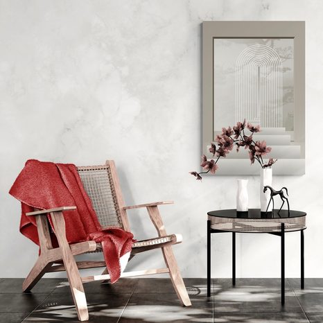 OBRAZ SCHODY DO RAJA MID-CENTURY - ABSTRAKTNÉ OBRAZY - OBRAZY