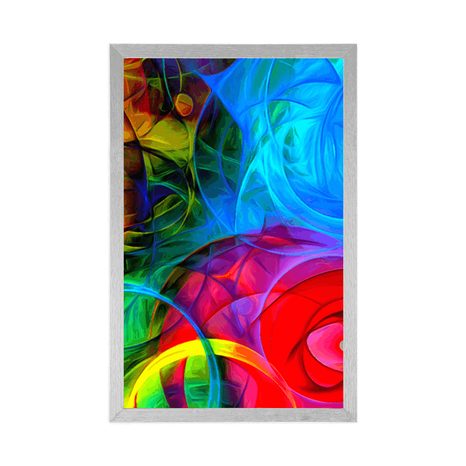 PLAKÁT ABSTRAKCE PLNÁ BAREV - ABSTRAKTNÍ A VZOROVANÉ - PLAKÁTY