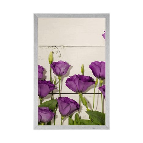 PLAGÁT NÁDHERNÉ FIALOVÉ KVETY - KVETY - PLAGÁTY