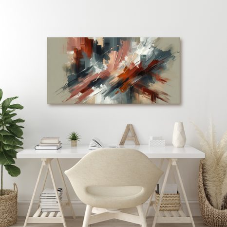 WANDBILD DYNAMISCHE KRAFT DER KONTRASTE - WANDBILDER ABSTRAKTE FORMEN - BILDER