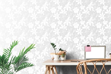 CARTA DA PARATI – FIORI FIORITI DELICATI - CARTA DA PARATI CON FIORI - CARTA DA PARATI