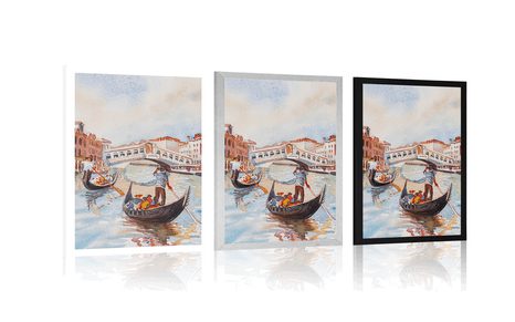 PLAKAT VENECIJANSKA GONDOLA - GRADOVI - PLAKATI