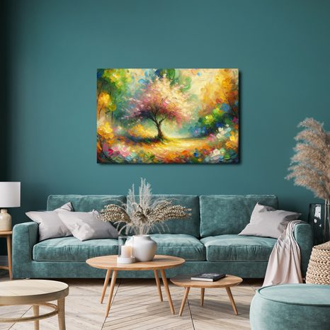 WANDBILD BLÜHENDER BAUM DES LEBENS - BILDER BÄUME DES LEBENS - BILDER