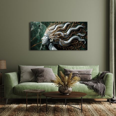 OBRAZ PŘÍRODNÍ KRÁSA S MRAMOROVOU TVÁŘÍ - OBRAZY ŽENY - OBRAZY