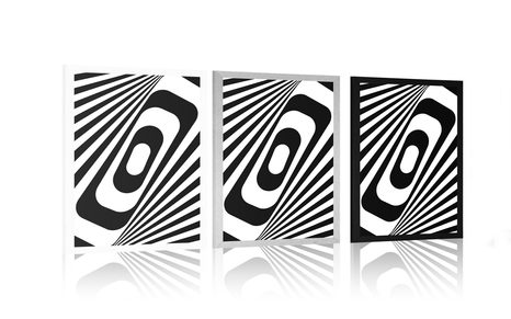 PLAGÁT ČIERNOBIELA ILÚZIA - ČIERNOBIELE - PLAGÁTY