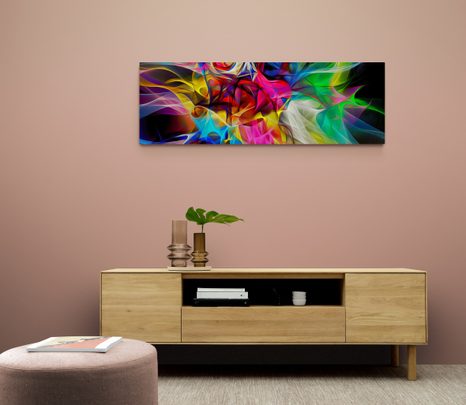 OBRAZ ABSTRAKCYJNY CHAOS KOLORÓW - OBRAZY ABSTRAKCYJNE - OBRAZY