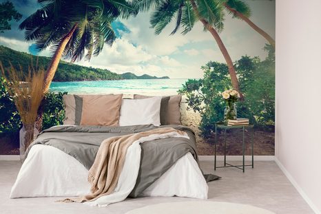 FOTOTAPETA ZÁPAD SLUNCE NA OSTROVĚ SEYCHELY - TAPETY PŘÍRODA - TAPETY