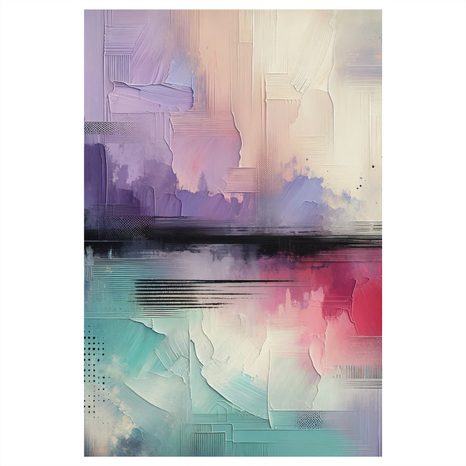 OBRAZ PASTELOVÉ SNY NA PLÁTNĚ - ABSTRAKTNÍ OBRAZY - OBRAZY