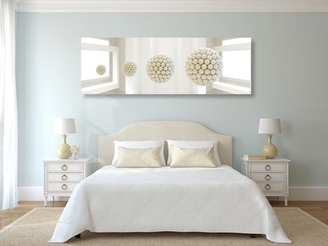 CANVAS PRINT SPHERES IN SPACE - PICTURES - 🔥 TOTAL SALE 🔥