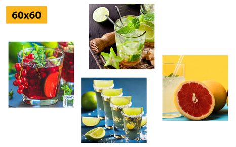 ΣΕΤ ΕΙΚΌΝΩΝ ΠΟΤΏΝ ΣΕ ΈΝΤΟΝΑ ΧΡΏΜΑΤΑ - ΣΎΝΟΛΟ ΠΊΝΑΚΕΣ - ΠΊΝΑΚΕΣ