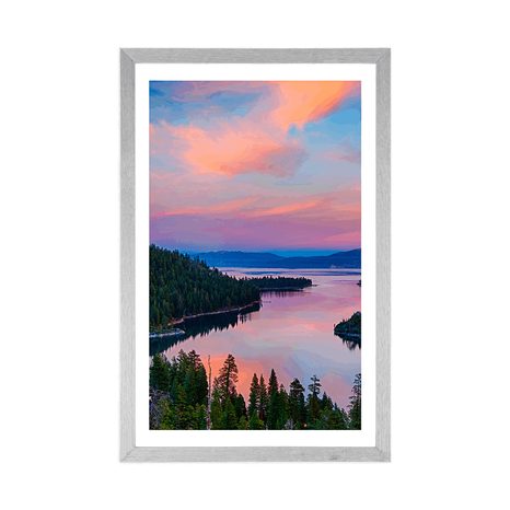 POSTER – LAGO AL TRAMONTO - NATURA - POSTER
