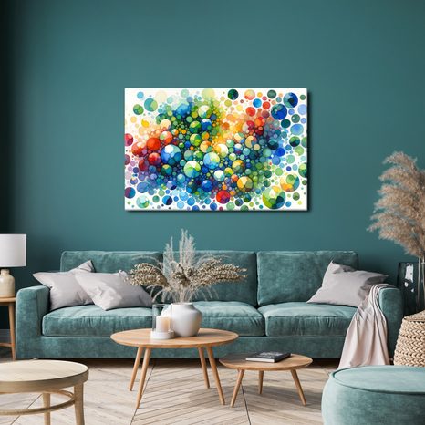 WANDBILD FARBIGE TRÄUME - WANDBILDER ABSTRAKTE FORMEN - BILDER