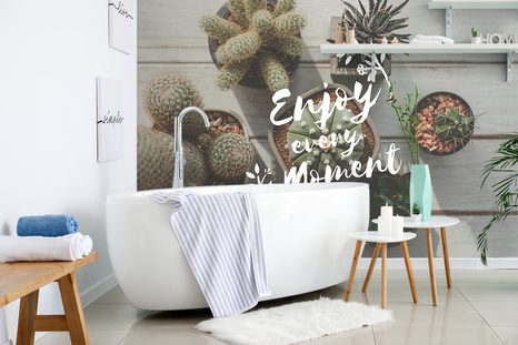 SELBSTKLEBENDE TAPETE MIT ZITAT - ENJOY EVERY MOMENT - SELBSTKLEBENDE TAPETEN - TAPETEN