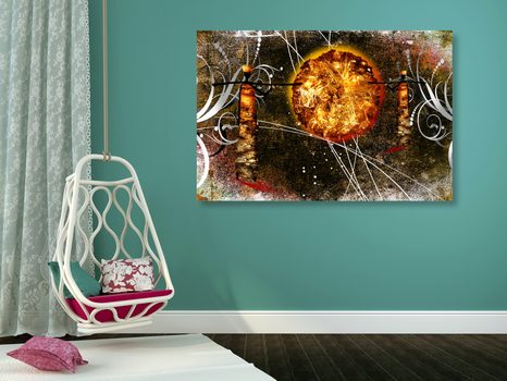 OBRAZ AFRICKÉ SLUNCE - ABSTRAKTNÍ OBRAZY - OBRAZY