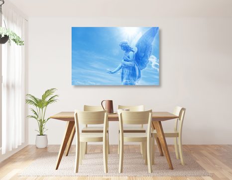 TABLOU ÎNGER FRUMOS PE CER - TABLOURI CU ÎNGERI - TABLOURI