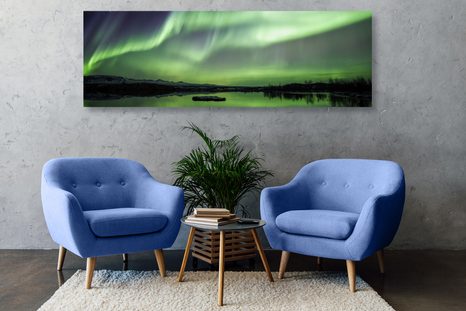 CANVAS PRINT NORTHERN LIGHTS - PICTURES OF NATURE AND LANDSCAPE - PICTURES