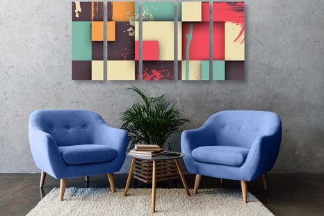 5 RÉSZES KÉP ABSZTRAKT TEXTÚRA - KÉPEK - 🔥 TELJES KIÁRUSÍTÁS