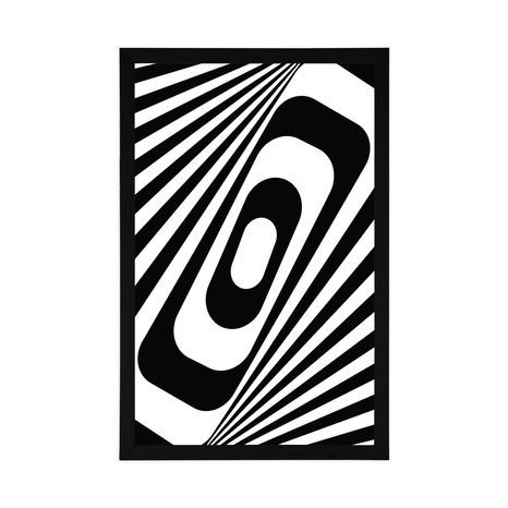 PLAGÁT ČIERNOBIELA ILÚZIA - ČIERNOBIELE - PLAGÁTY