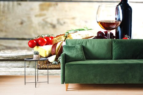 FOTOTAPETE ROMANTISCHES ABENDESSEN - TAPETEN MIT ESSEN UND GETRÄNKEN - TAPETEN