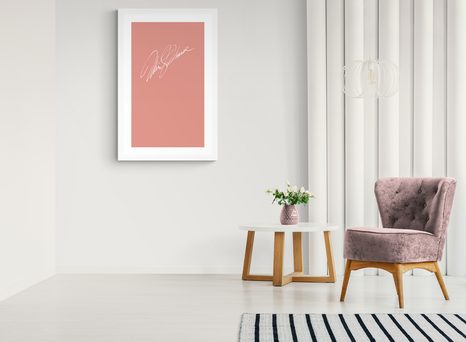 PLAKÁT S PASPARTOU PODPIS MARILYN MONROE - MOTIVY Z NAŠÍ DÍLNY - PLAKÁTY