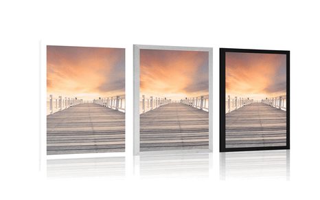 PLAKÁTY STARÉ DŘEVĚNÉ MOLO - PŘÍRODA - PLAKÁTY