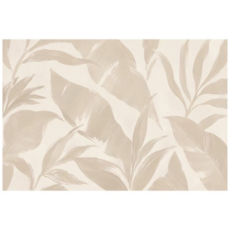 ZELFKLEVEND FOTOBEHANG BEIGE TROPISCHE BLADEREN - FOTOBEHANG BLADEREN - FOTOBEHANG