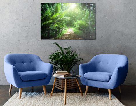 WANDBILD WEG AUF DEN SEYCHELLEN - BILDER VON NATUR UND LANDSCHAFT - BILDER