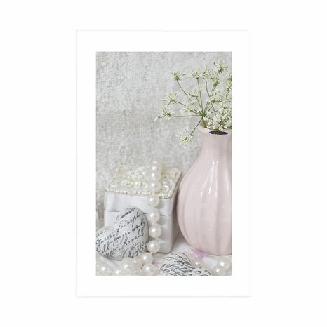 POSTER WITH MOUNT LUXURIOUS SHABBY CHIC STILL LIFE - VINTAGE AND RETRO - POSTERS