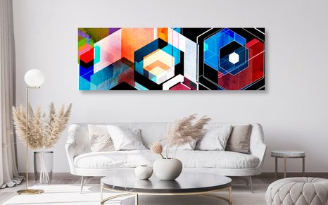 OBRAZ FUTURISTICKÁ GEOMETRIA - ABSTRAKTNÉ OBRAZY - OBRAZY