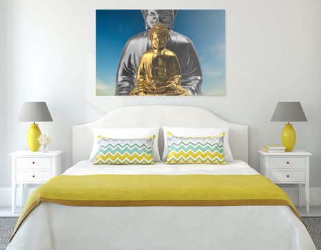 WANDBILD MEDITIERENDE BUDDHAS - BILDER - 🔥 TOTALAUSVERKAUF