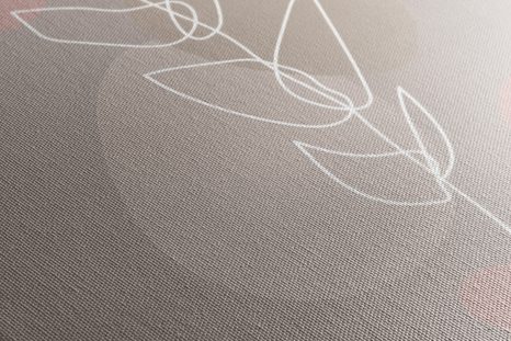 OBRAZ MINIMALISTICKÝ LIST NO2 - OBRAZY ABSTRAKTNÉ TVARY - OBRAZY