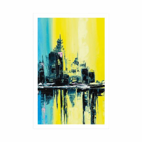 PLAKAT GRAD - ULJE NA PLATNU - GRADOVI - PLAKATI