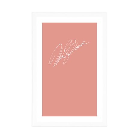 PLAKÁT S PASPARTOU PODPIS MARILYN MONROE - MOTIVY Z NAŠÍ DÍLNY - PLAKÁTY