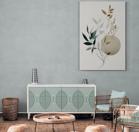 OBRAZ RASTLINKY V BOHO ŠTÝLE - OBRAZY STROMY A LISTY - OBRAZY