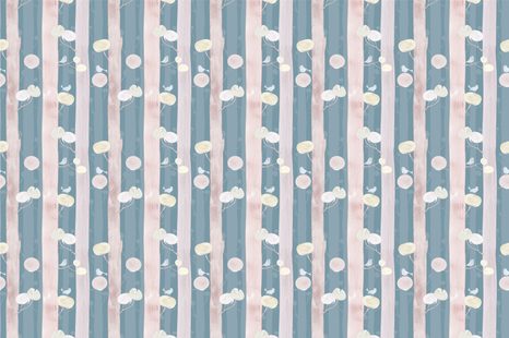 SAMOLEPÍCÍ TAPETA PTÁČCI NA STROMECH S MODRÝM POZADÍM - SAMOLEPÍCÍ TAPETY - TAPETY