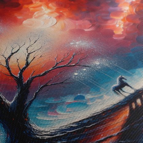 OBRAZ MAGICKÝ STROM ŽIVOTA V NOCI - OBRAZY STROMY ŽIVOTA - OBRAZY