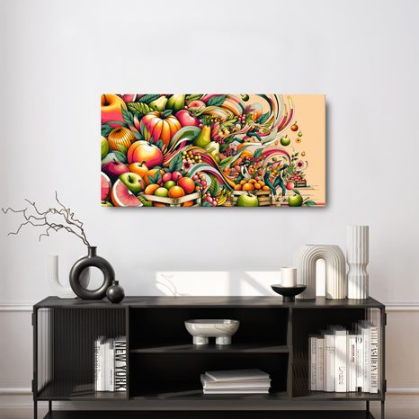 TABLOU RECOLTĂ DE FRUCTE - TABLOURI BĂUTURI ȘI MÂNCARE - TABLOURI