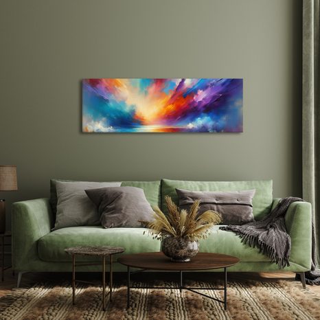 OBRAZ SNOVÉ OBZORY V BARVÁCH - ABSTRAKTNÍ OBRAZY - OBRAZY