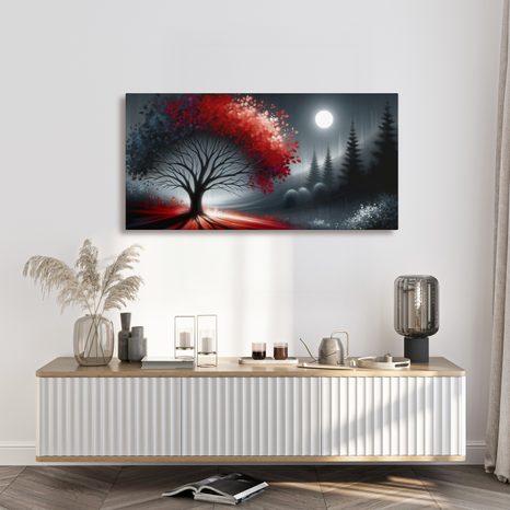 OBRAZ MAGICKÁ NOC A STROM ŽIVOTA - OBRAZY STROMY ŽIVOTA - OBRAZY