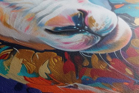 WANDBILD SCHAF ALS GEMÄLDE-NACHAHMUNG - BILDER TIERE - BILDER