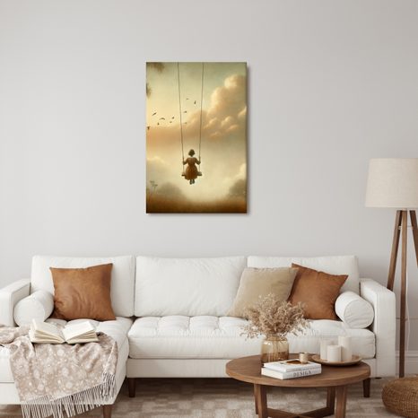 OBRAZ SNĚNÍ MEZI OBLAKY - OBRAZY LIDÍ - OBRAZY
