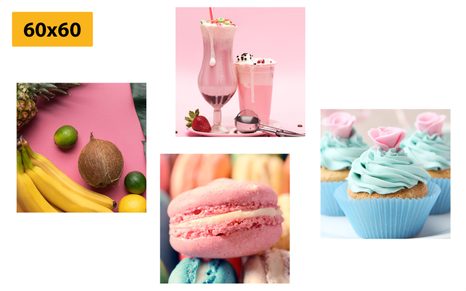 SET OBRAZŮ PRO MILOVNÍKY SLADKÉHO - SESTAVY OBRAZŮ - OBRAZY