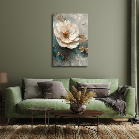 SLIKA NJEŽNI CVJETOVI NA PLATNU - SLIKE CVIJEĆA - SLIKE