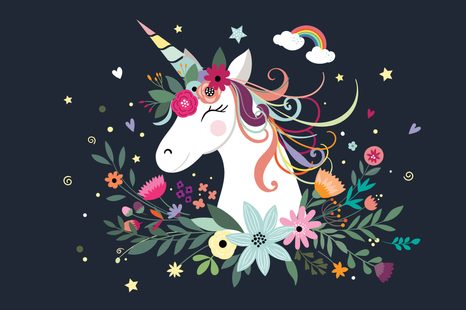 OBRAZ ROZTOMILÝ JEDNOROŽEC - DĚTSKÉ OBRAZY - OBRAZY