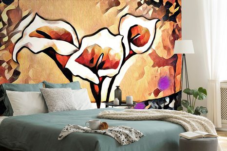 TAPETA UMĚLECKÉ ETNO KALY - TAPETY KVĚTINY - TAPETY