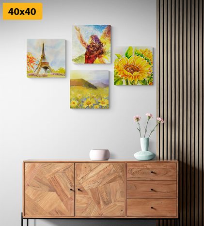 SET OBRAZŮ S NÁDECHEM SVOBODY - SESTAVY OBRAZŮ - OBRAZY